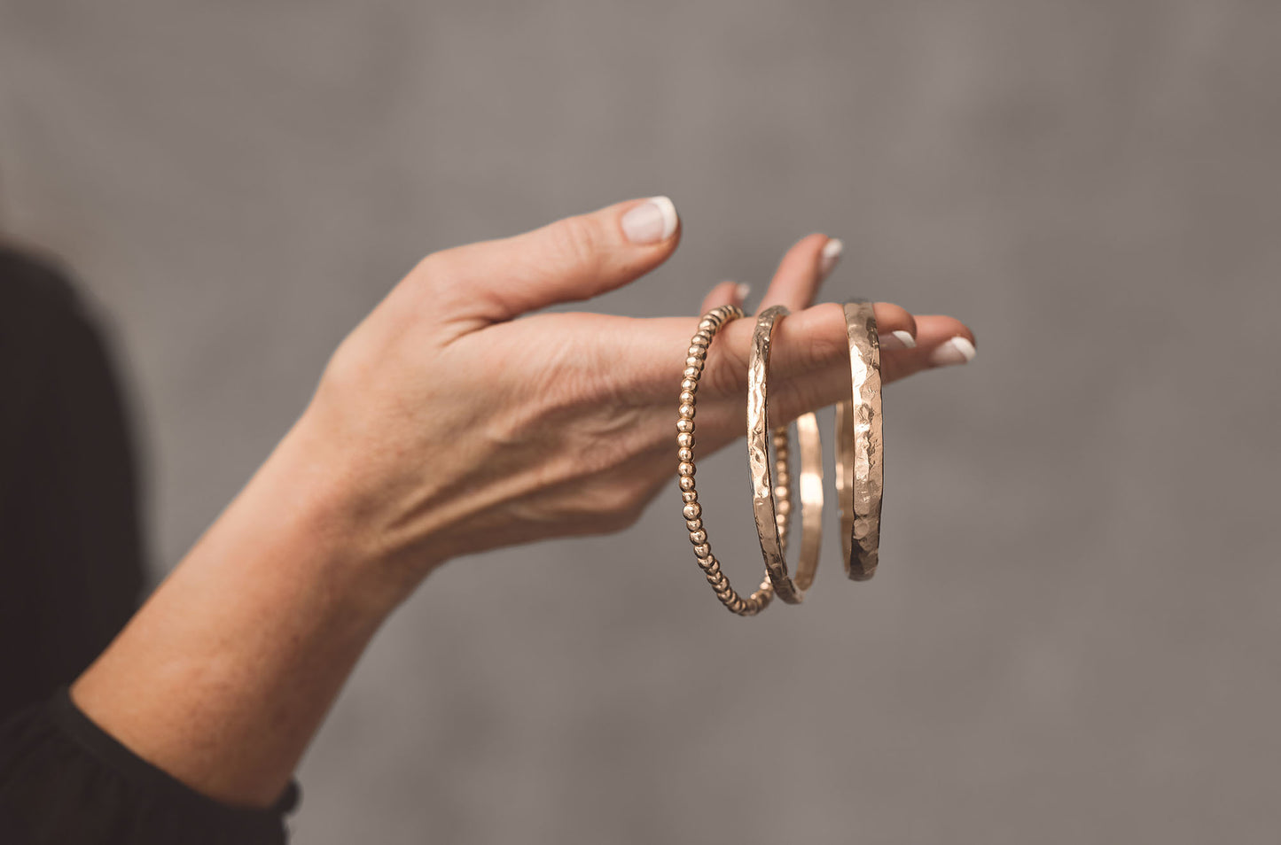 Aura Bronze Bangle from Collection 1304  Custom Made Jewelry by Collection 1304 for boutiques wholesale accounts NY Now Dallas Market