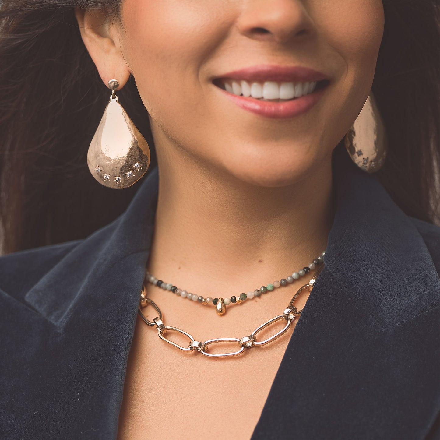 Teardrop Emerald Necklace