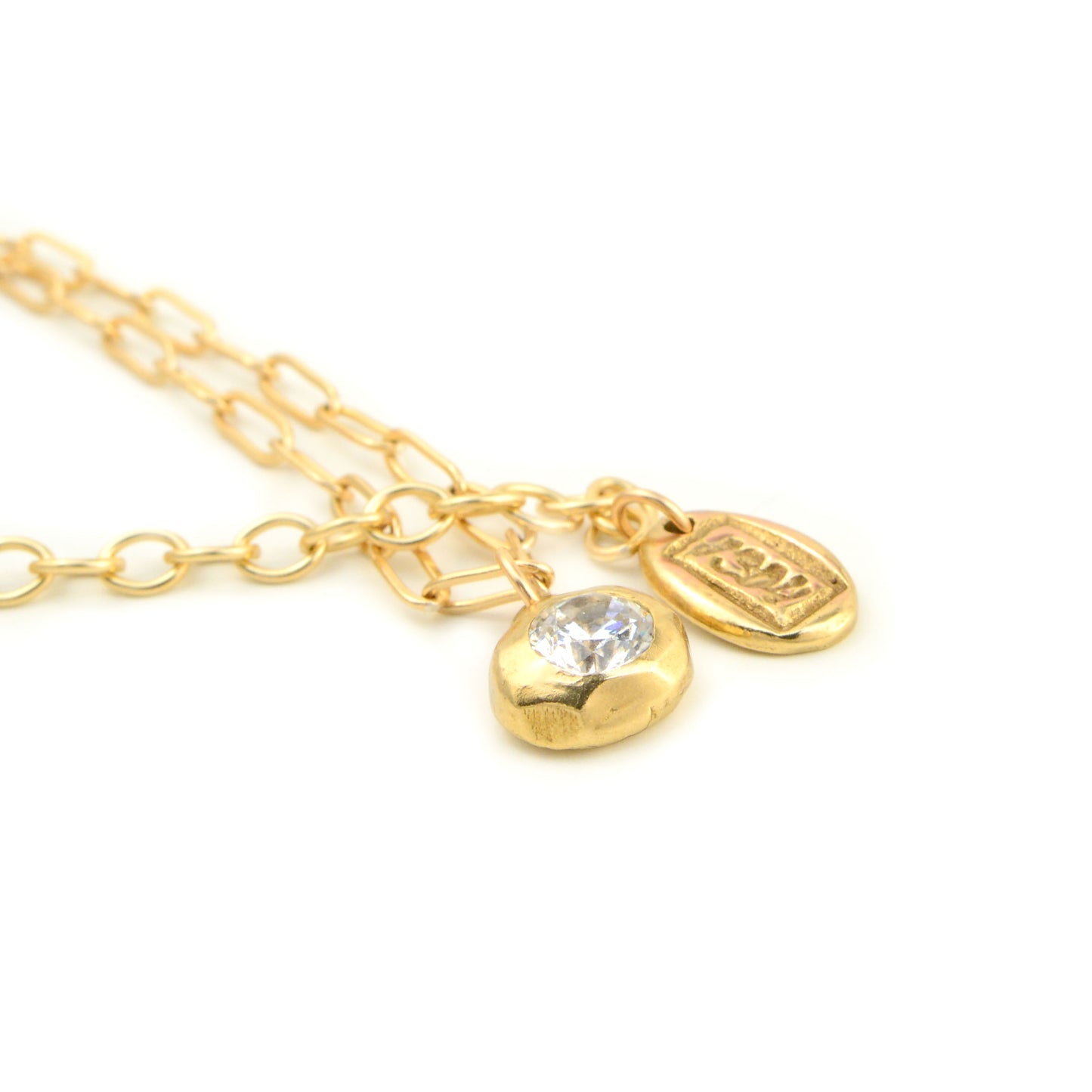 Petite Aura Necklace with Gold Filled Chain