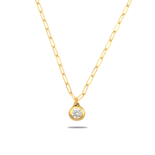 Petite Aura Necklace with Gold Filled Chain