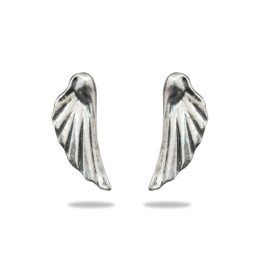 Sterling Silver Wing Earrings Angel Earrings Custom Designed Jewelry Collection 1304