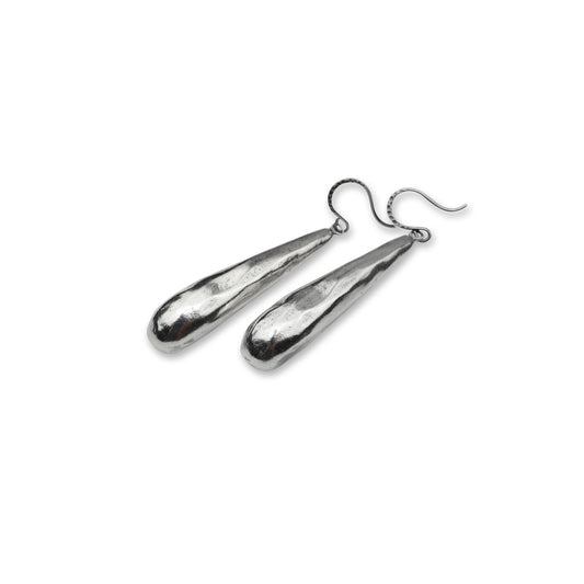 Teardrop Silver Earrings